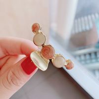 Fashion  New Metal Color Flow Sofa Card Clip For Women Top Clip Bangs Clip Sweet Hair Accessories Nihaojewelry sku image 2