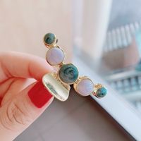 Fashion  New Metal Color Flow Sofa Card Clip For Women Top Clip Bangs Clip Sweet Hair Accessories Nihaojewelry sku image 3