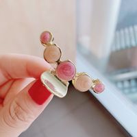 Fashion  New Metal Color Flow Sofa Card Clip For Women Top Clip Bangs Clip Sweet Hair Accessories Nihaojewelry sku image 4