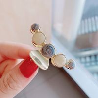 Fashion  New Metal Color Flow Sofa Card Clip For Women Top Clip Bangs Clip Sweet Hair Accessories Nihaojewelry sku image 6