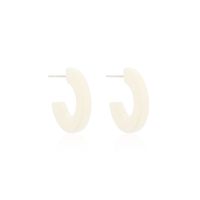 Fashion Candy Color  Korean Fashion New Niche Simple C-shaped Earrings sku image 5