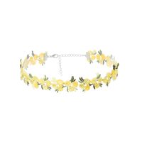 Retro Lace Tie Flower Collar Choker Short Clavicle Necklace Wholesale Nihaojewelry sku image 3