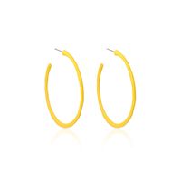 Fashion Simple  Geometric Big Circle Earrings Candy Color Girls Round  Alloy Earrings Nihaojewelry sku image 1