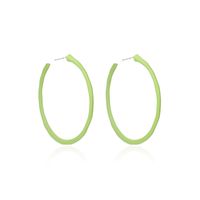 Fashion Simple  Geometric Big Circle Earrings Candy Color Girls Round  Alloy Earrings Nihaojewelry sku image 2