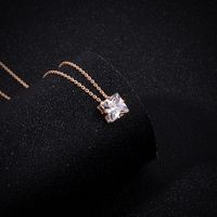 Korean Ladies Love Star Zircon Necklace Geometric Triangle Forest Clavicle Chain Wholesale Nihaojewelry sku image 4