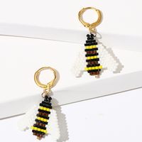 Fashion Hand-woven Rice Beads Bee Trend Insect Earrings main image 4