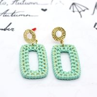 Fashion Acrylic Rattan Korea Long Geometric Color Earrings Nihaojewelry main image 1