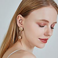 Hot Sale New S925 Silver Needle Geometric Alloy Lion Earrings Wholesale Nihaojewelry main image 4