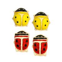 Alloy Oil Dripping Fashion Smile Emoji Dogs Ladybugs Earrings Nihaojewelry main image 5
