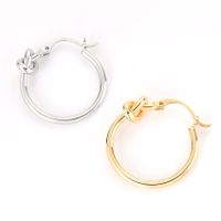 Simple Fashion Ear Jewelry Hollow Concentric Knot Geometric Circle Knotted Earrings Nihaojewelry main image 5