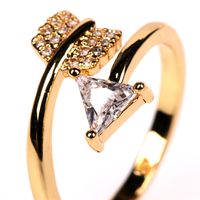 Fashion Diamond Arrow Open Ring Creative Joint  Ring Wholesale Nihaojewelry main image 6