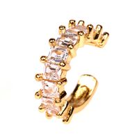 Hot Selling New Fashion C-shaped Non-pierced With Zircon Inlaid Fashion Copper Women's Earrings Nihaojewelry main image 3