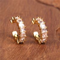 Hot Selling New Fashion C-shaped Non-pierced With Zircon Inlaid Fashion Copper Women's Earrings Nihaojewelry main image 4