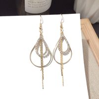 Corea Moda Nuevos Pendientes De Diamantes Llenos De Metal Al Por Mayor Nihaojewelry main image 3