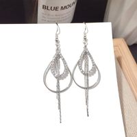 Corea Moda Nuevos Pendientes De Diamantes Llenos De Metal Al Por Mayor Nihaojewelry main image 4
