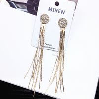 Korean Simple Tassel Pearl Earrings Long Pendants Earrings Wholesale Nihaojewelry main image 4