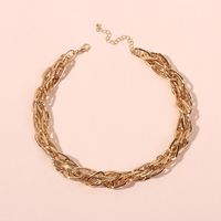 Exaggerated Multi-layer Metal Clavicle Chain Hip Hop Necklace Wholesale Nihaojewelry main image 2