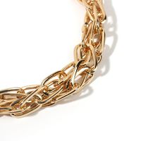 المبالغة متعددة طبقة معدنية الترقوة سلسلة الهيب هوب قلادة الجملة Nihaojewelry main image 4