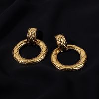 Boucles D&#39;oreilles Rétro Géométriques Rondes De Niche Pour Femmes Nihaojewelry main image 2