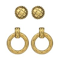 Fashion Geometric Round Niche Retro Earrings For Women Nihaojewelry main image 4