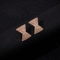 Hot-selling Love-shaped Rhinestone Fashion Simple Geometric Earrings For Women Wholesale Nihaojewelry main image 5