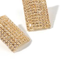Hot-selling Love-shaped Rhinestone Fashion Simple Geometric Earrings For Women Wholesale Nihaojewelry main image 4
