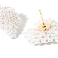 Korea Love-shaped Retro Pearl Niche Fashion Simple Earrings For Women Nihaojewelry main image 5