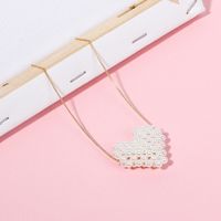 Coréen Simple Perle Amour Coeur Pendentif Chaîne De La Clavicule En Gros Nihaojewelry main image 6