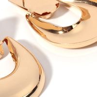 Glossy Metal Exaggerated Geometric Large U-shaped Earrings For Women Nihaojewelry main image 5