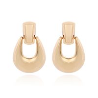 Glossy Metal Exaggerated Geometric Large U-shaped Earrings For Women Nihaojewelry main image 6