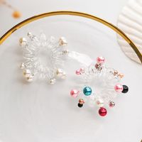 Korean  Simple Pearl Sen Tie Hair Scrunchies  Wholesale Nihaojewelry main image 3