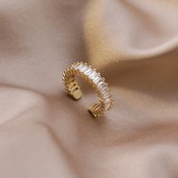 Korean Simple Shining Zircon Flash Diamond Ring Wholesale Nihaojewelry main image 1