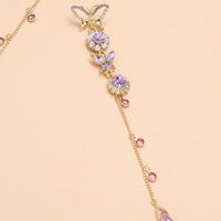 Lavender Butterfly Long Tassel Korean Fashion New Exquisite Earrings For Women Nihaojewelry main image 5