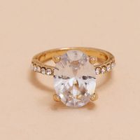 Fashion Creativity Hot Sale Diamond Ring New Trend Oval Rhinestone Joint Ring Wholesale Nihaojewelry main image 3
