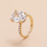 Fashion Creativity Hot Sale Diamond Ring New Trend Oval Rhinestone Joint Ring Wholesale Nihaojewelry main image 5