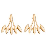 Water Drop Full Of Diamonds Stars Front And Rear Split Earrings Wholesale Nihaojewelry sku image 1