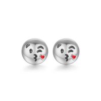 Alloy Oil Dripping Fashion Smile Emoji Dogs Ladybugs Earrings Nihaojewelry sku image 2