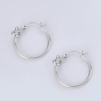Simple Fashion Ear Jewelry Hollow Concentric Knot Geometric Circle Knotted Earrings Nihaojewelry sku image 2