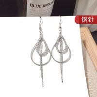 Corea Moda Nuevos Pendientes De Diamantes Llenos De Metal Al Por Mayor Nihaojewelry sku image 1