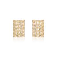 Hot-selling Love-shaped Rhinestone Fashion Simple Geometric Earrings For Women Wholesale Nihaojewelry sku image 2