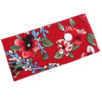 Koreanische Version Von Baumwoll-haarband, Stirnband, Kopftuch, Schmuck, Zweifarbiges Blumen Tuch, Weiches Yoga-sport-stretch-stirnband Auf Lager main image 3