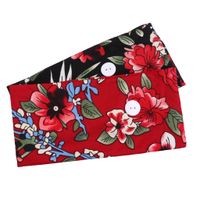 Korean Cotton Headband Turban Two-color Floral Soft Yoga Sports Elastic Headband Wholesale Nihaojewelry main image 4