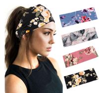 Big Flower Cotton Headband Soft Yoga Sports Elastic Headband Wholesale Nihaojewelry main image 2