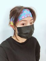Cartoon Mask Anti-stroke Hair Band Turban Sports Elastic Headband Wholesale Nihaojewelry main image 5
