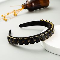 New Baroque Super Flash Headband Color Headwear Fabric Simple Headband Wholesale Nihaojewelry main image 4