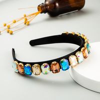 New Baroque Super Flash Headband Color Headwear Fabric Simple Headband Wholesale Nihaojewelry sku image 2