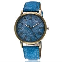 Jeans Gürtel Römische Skala Damen Uhr Lässig Einfache Einfarbige Damen Trend Casual Handuhr Uhr Watch main image 1