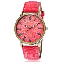 Jeans Gürtel Römische Skala Damen Uhr Lässig Einfache Einfarbige Damen Trend Casual Handuhr Uhr Watch main image 3
