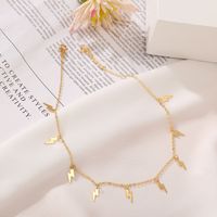 New Fashion Lightning Pendant Alloy Retro Metal Necklace Clavicle Chain Nihaojewelry main image 5