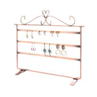 Hot Sale Drei Schicht Ige Ohrringe Display Rack Ohrringe Aufbewahrung Sregal Schmiedeeisen Schmuck Display Rack Doppelseitige Ohrring Rack main image 2